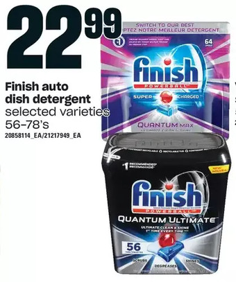 Loblaws Finish auto dish detergent offer