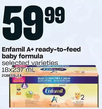 Loblaws Enfamil a + ready-to-feed baby formula offer