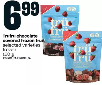 Loblaws Trufru chocolate covered frozen fruit offer