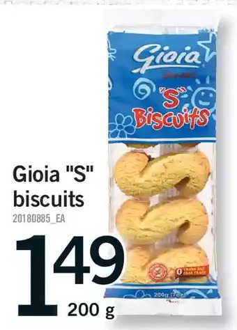 Fortinos Gioia s biscuits offer