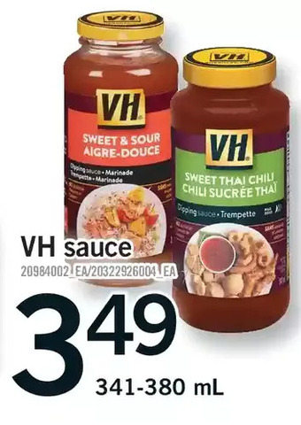 Fortinos Vh sauce offer