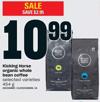 Loblaws Kicking horse organic whole bean coffee offer