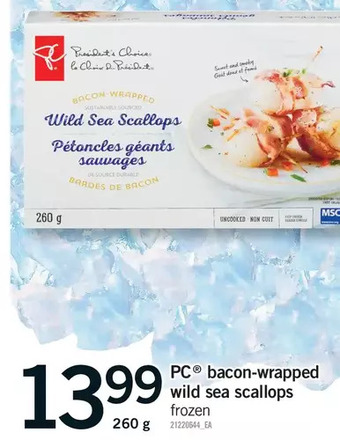 Fortinos Pc bacon-wrapped wild sea scallops offer