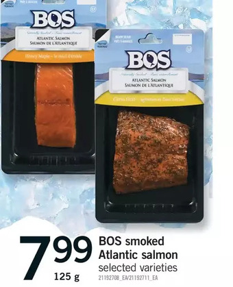 Fortinos Bos smoked atlantic salmon offer