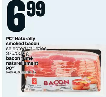 Independent Grocer Pc naturally smoked bacon offer