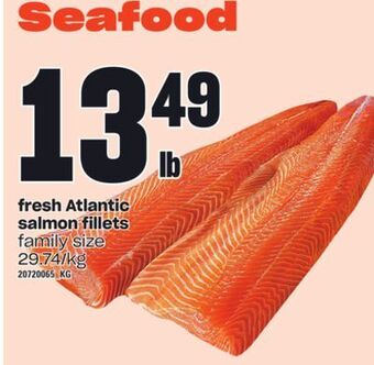 Zehrs Markets Fresh atlantic salmon fillets offer