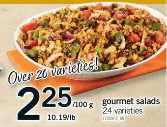 Fortinos Gourmet salads offer