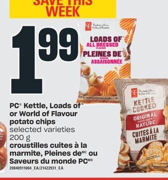 Valu-mart Croustilles cuites à la marmite, pleines de ou saveurs du monde pc, 200 g offer