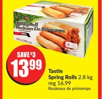 FreshCo Tastie spring rolls 2.8 kg offer