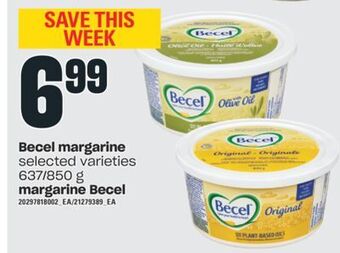 Valu-mart Margarine becel, 637/850 g offer
