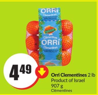 FreshCo Orri clementines 2 lb product of israel 907 g offer