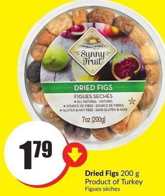 FreshCo Dried figs 200 g product of mexico offer