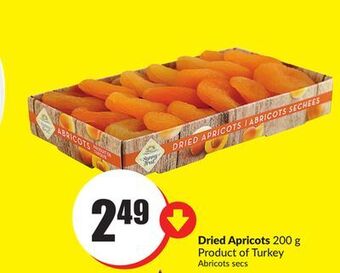FreshCo Dried apricots 200 g product of turkey offer