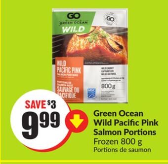 FreshCo Green ocean wild pacific pink salmon portions frozen 800 g offer