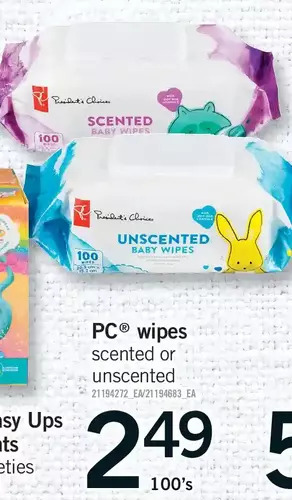 Fortinos Pc wipes offer
