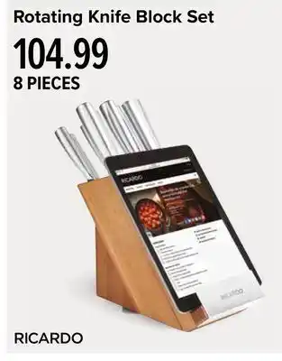 Linen Chest Ricardo rotating knife block set offer