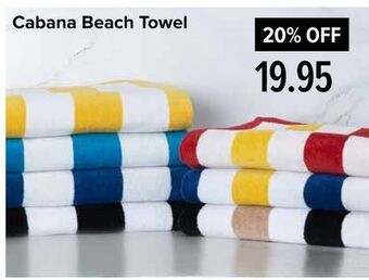 Linen Chest Cabana beach towel offer