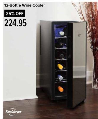 Linen Chest 12-bottle wine cooler offer