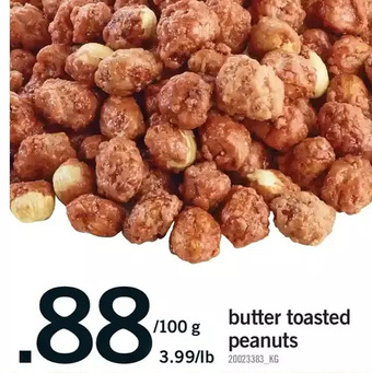 Fortinos Butter toasted peanuts offer