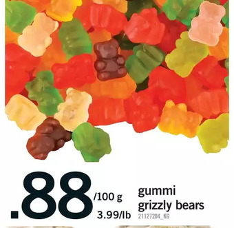 Fortinos Gummi grizzly bears offer