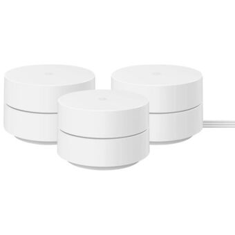 Best Buy Google wifi router with 2 points - snow - 3 pack offer