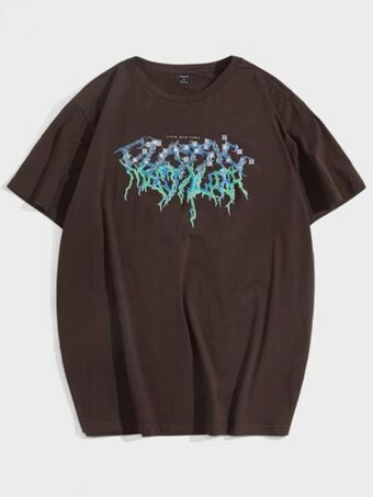 SheIn Shein men letter and graphic print top offer