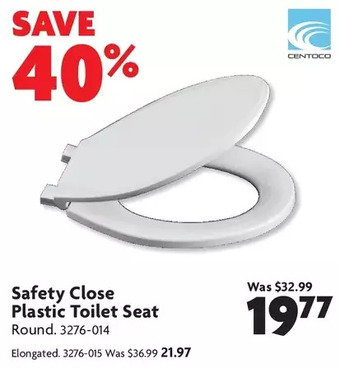 Home Hardware Safety close plastic toilet seat: round | elongated offer