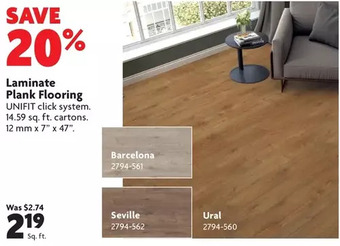 Home Hardware Laminate plank flooring offer