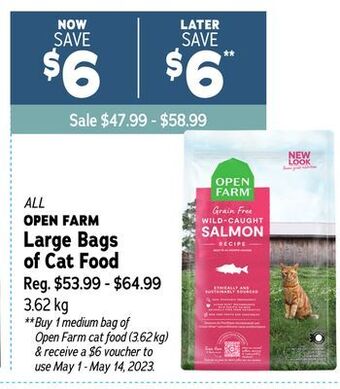 Ren’s Pets Depot All open farm large bags of cat food offer