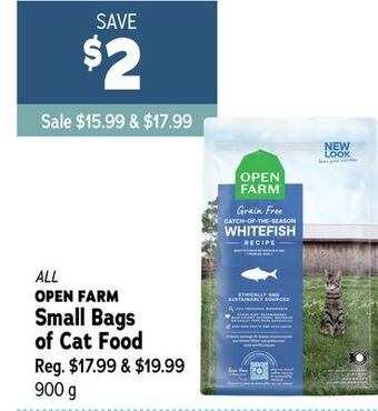 Ren’s Pets Depot All open farm small bags of cat food offer