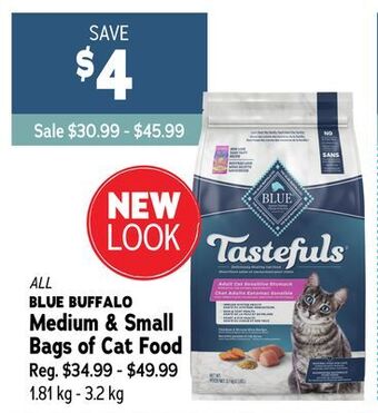Ren’s Pets Depot Blue buffalo medium & small bags of cat food offer