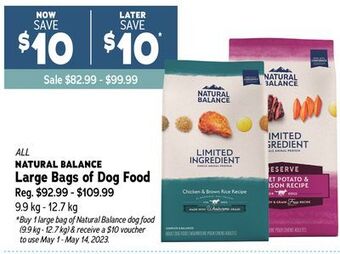 Ren’s Pets Depot All natural balance large bags of dog food offer