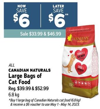 Ren’s Pets Depot All canadian naturals large bags of cat food offer