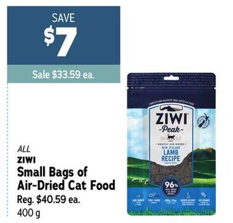 Ren’s Pets Depot All ziwi small bags of air-dried cat food offer
