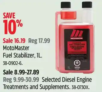 Canadian Tire Motomaster fuel stabilizer, 1l | diesel engine treatments and supplements offer