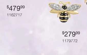 Charm Diamond 10k yellow gold diamond bee earrings offer