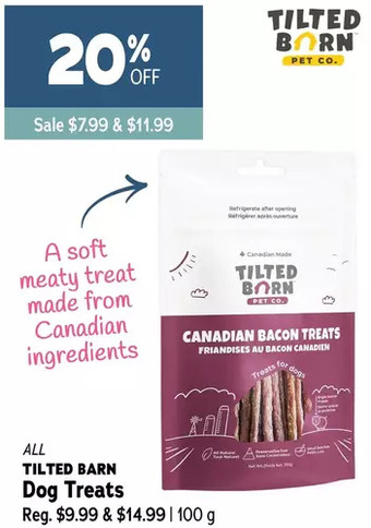 Ren’s Pets Depot Tilted barn dog treats offer