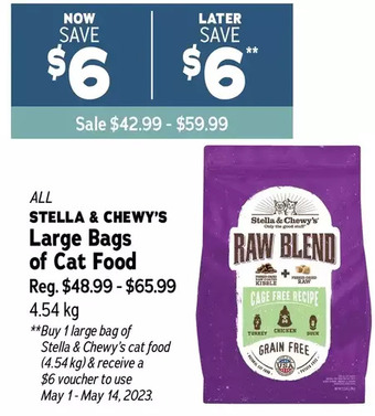 Ren’s Pets Depot Stella & chewy's large bags of cat food offer