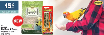 Ren’s Pets Depot Higgins bird food & treats offer