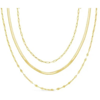 Charm Diamond 10k yellow gold 15+ 3 extension graduated layered necklace offer