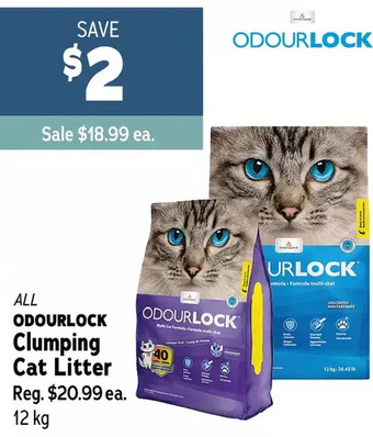 Ren’s Pets Depot Odourlock clumping cat litter offer