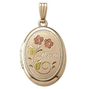 Charm Diamond 14k yellow gold filled 18 mom locket offer