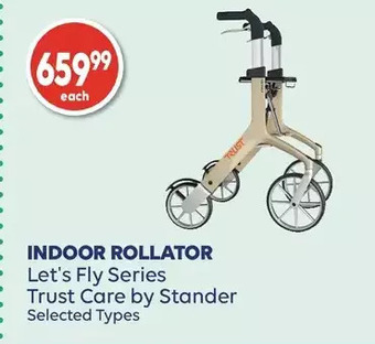 Wellwise by Shoppers Indoor rollator let's fly series offer