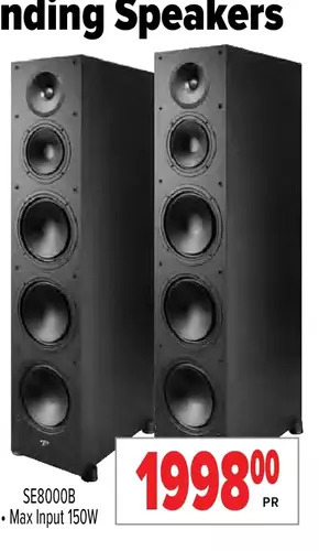 2001 Audio Video Floorstanding speakers offer