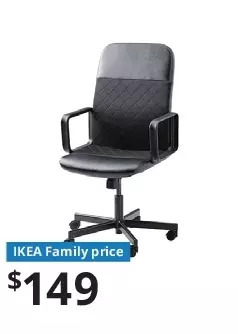 IKEA Renberget swivel chair - bomstad black offer