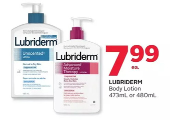 Rexall Lubriderm body lotion offer