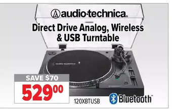 2001 Audio Video Audio-technica direct drive analog, wireless & usb turntable offer
