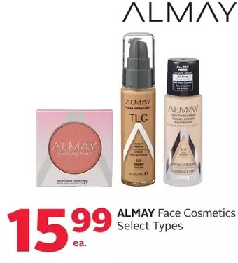 Rexall Almay face cosmetics offer