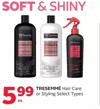 Rexall Tresemmé hair care or styling offer