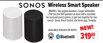 2001 Audio Video Sonos wireless smart speaker offer